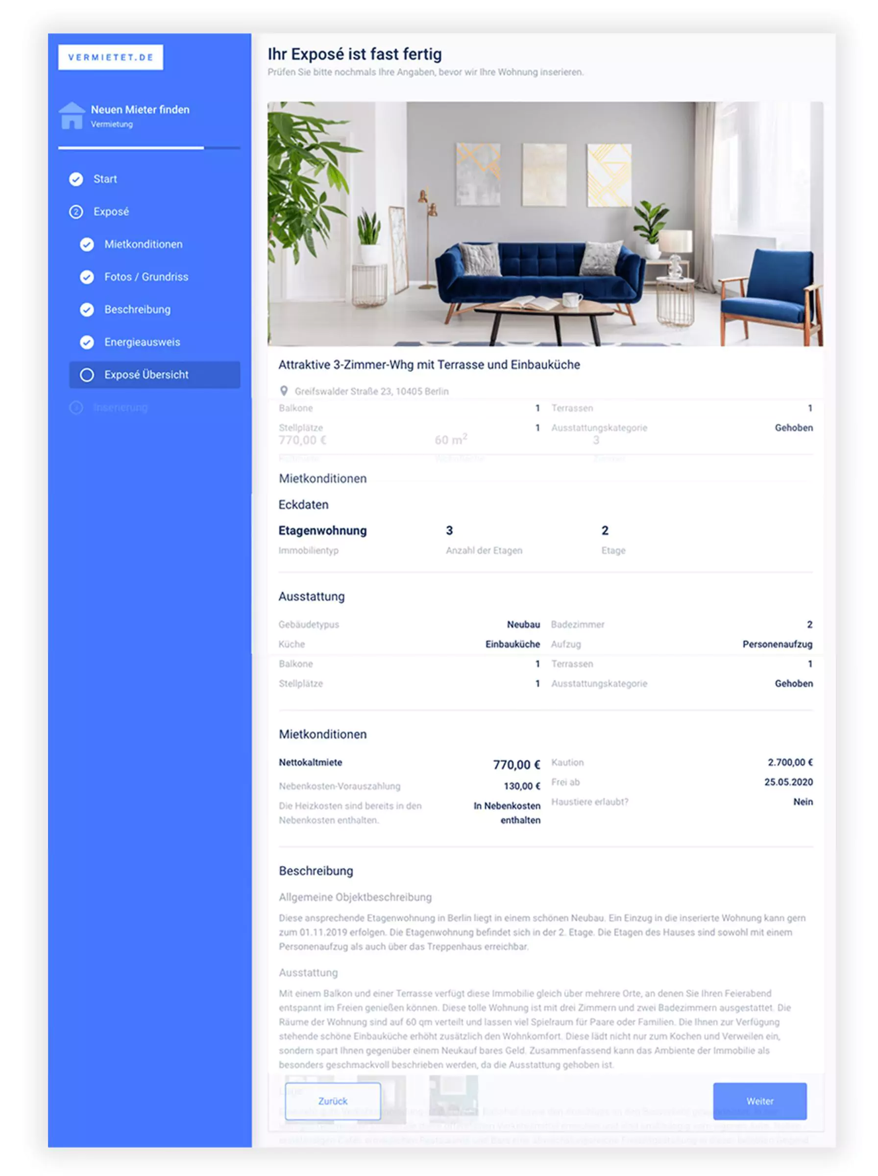 Wohnungsanzeige mit Muster erstellen? Wir kennen einen besseren Weg!