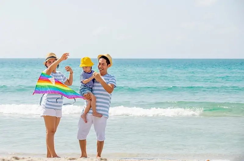 Familie am Strand